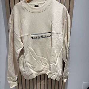 Cream Crewneck Sweater for Men